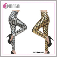 2015 Latest European Multicolor High Waist Sexy Polyester Scales Leggings (SNDDK002)